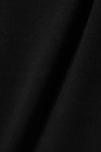Long-Sleeved Off-Shoulder Top – Black