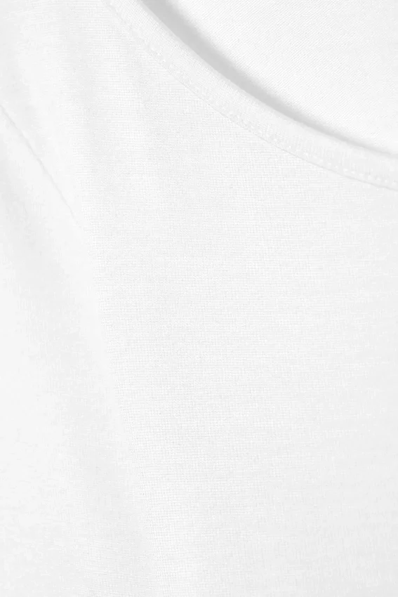 Long-Sleeved Off-Shoulder Top – White Long-Sleeved Off-Shoulder Top – White