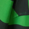 Long-Sleeved Oversized Cotton T-Shirt – Black & Green Stripe Long-Sleeved Oversized Cotton T-Shirt – Black & Green Stripe