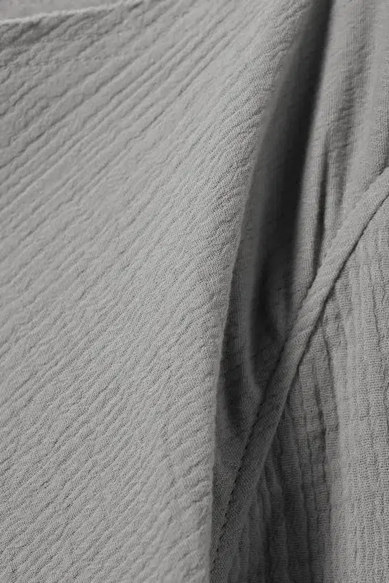 Long-Sleeved Raw Edge Boatneck Top – Dusty Grey Long-Sleeved Raw Edge Boatneck Top – Dusty Grey