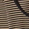 Long-Sleeved Slim Fit Scoop Neck Top – Beige/Black Stripe Long-Sleeved Slim Fit Scoop Neck Top – Beige/Black Stripe