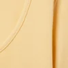 Long-Sleeved Slim Fit Scoop Neck Top – Light Yellow Long-Sleeved Slim Fit Scoop Neck Top – Light Yellow