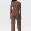 Long-Sleeved V-Neck Top – Washed Mole Long-Sleeved V-Neck Top – Washed Mole
