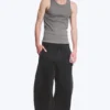 Loose Barrel Leg Workwear Trousers – Washed Black Loose Barrel Leg Workwear Trousers – Washed Black