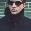 Loose Bomber Jacket with Faux-Fur Collar – Black Loose Bomber Jacket with Faux-Fur Collar – Black