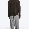 Loose Boxy Long-Sleeved T-Shirt – Dark Brown Loose Boxy Long-Sleeved T-Shirt – Dark Brown