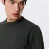 Loose Boxy Long-Sleeved T-Shirt – Dark Green Loose Boxy Long-Sleeved T-Shirt – Dark Green