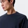 Loose Boxy Long-Sleeved T-Shirt – Dark Navy Blue Loose Boxy Long-Sleeved T-Shirt – Dark Navy Blue