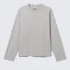 Loose Boxy Long-Sleeved T-Shirt – Light Dusty Mole Loose Boxy Long-Sleeved T-Shirt – Light Dusty Mole