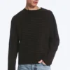Loose Boxy Long-Sleeved T-Shirt – Striped Dark Brown Loose Boxy Long-Sleeved T-Shirt – Striped Dark Brown