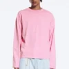 Loose Boxy Long-Sleeved T-Shirt – Washed Pink Loose Boxy Long-Sleeved T-Shirt – Washed Pink