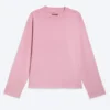 Loose Boxy Long-Sleeved T-Shirt – Washed Pink Loose Boxy Long-Sleeved T-Shirt – Washed Pink