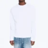 Loose Boxy Long-Sleeved T-Shirt – White Loose Boxy Long-Sleeved T-Shirt – White
