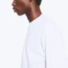 Loose Boxy Long-Sleeved T-Shirt – White Loose Boxy Long-Sleeved T-Shirt – White