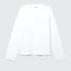 Loose Boxy Long-Sleeved T-Shirt – White Loose Boxy Long-Sleeved T-Shirt – White