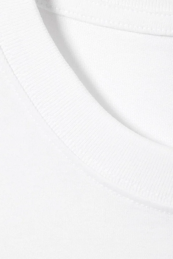 Loose Boxy Long-Sleeved T-Shirt – White Loose Boxy Long-Sleeved T-Shirt – White