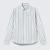 Loose Button-Down Poplin Shirt – White – Blue Stripes Loose Button-Down Poplin Shirt – White – Blue Stripes
