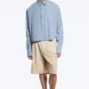 Loose Cotton Shirt – Dusty Blue – Checked Loose Cotton Shirt – Dusty Blue – Checked