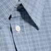 Loose Cotton Shirt – Dusty Blue – Checked Loose Cotton Shirt – Dusty Blue – Checked