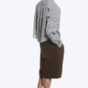 Loose Cotton Shirt – Dusty White – Checked Loose Cotton Shirt – Dusty White – Checked
