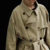 Loose Double-Breasted Trench Coat – Beige Loose Double-Breasted Trench Coat – Beige