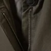 Loose Fit Canvas Car Coat – Dark Grey Loose Fit Canvas Car Coat – Dark Grey