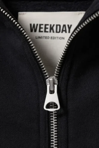 Loose Fit Funnel-Neck Sweatshirt – Dark Grey