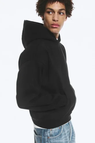 Loose Fit Hoodie – Black