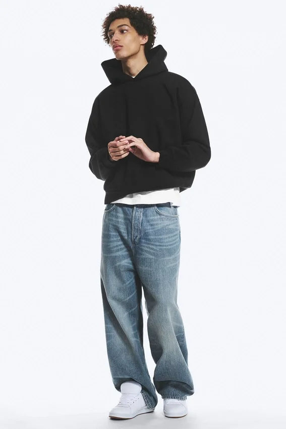 Loose Fit Hoodie – Black Loose Fit Hoodie – Black