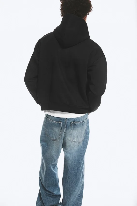 Loose Fit Hoodie – Black Loose Fit Hoodie – Black