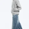 Loose Fit Hoodie – Grey Melange Loose Fit Hoodie – Grey Melange