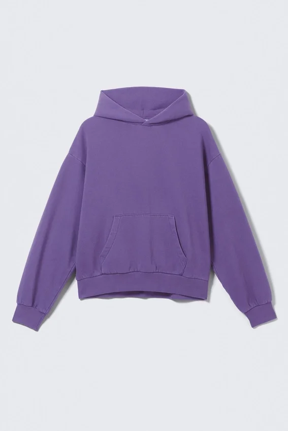 Loose Fit Hoodie – Purple Loose Fit Hoodie – Purple