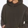 Loose Fit Hoodie – Washed Dark Brown Loose Fit Hoodie – Washed Dark Brown