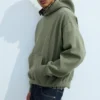 Loose Fit Hoodie – Washed Green Loose Fit Hoodie – Washed Green