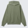 Loose Fit Hoodie – Washed Green Loose Fit Hoodie – Washed Green