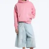Loose Fit Hoodie – Washed Pink Loose Fit Hoodie – Washed Pink