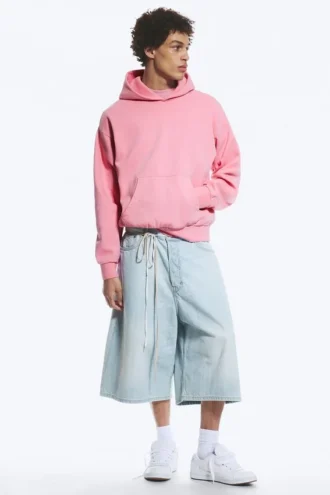 Loose Fit Hoodie – Washed Pink
