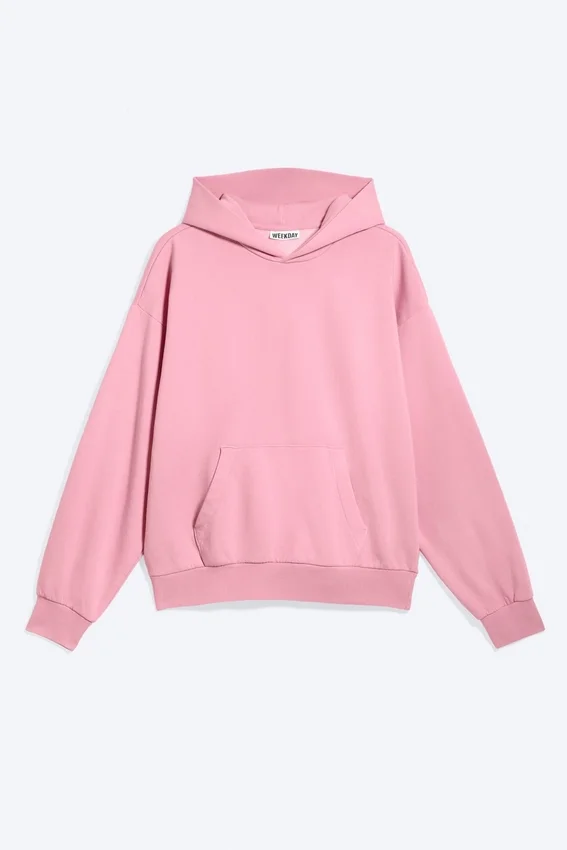 Loose Fit Hoodie – Washed Pink Loose Fit Hoodie – Washed Pink