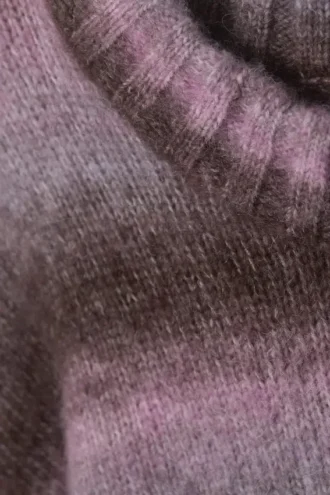 Loose Fit Knitted Sweater – Striped Pink