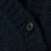 Loose Fit Knitted V-Neck Cardigan – Dark Blue Loose Fit Knitted V-Neck Cardigan – Dark Blue