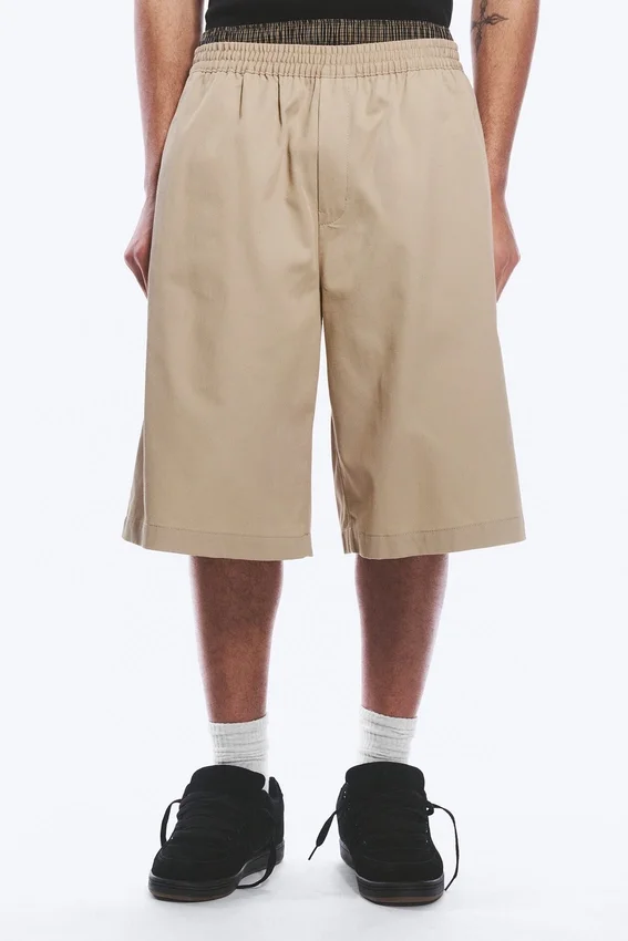 Loose Fit Mid Rise Chino Shorts – Beige Loose Fit Mid Rise Chino Shorts – Beige