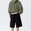 Loose Fit Mid Rise Chino Shorts – Black Loose Fit Mid Rise Chino Shorts – Black