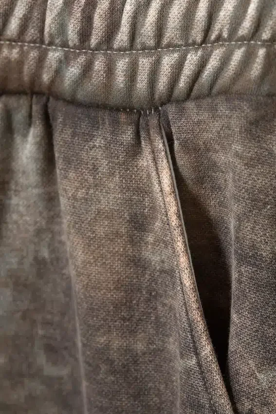 Loose Fit Printed Sweatpants – Khaki Green – Textured Forest Loose Fit Printed Sweatpants – Khaki Green – Textured Forest