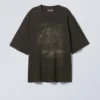 Loose Fit Printed T-Shirt – Black – Horse Print Loose Fit Printed T-Shirt – Black – Horse Print