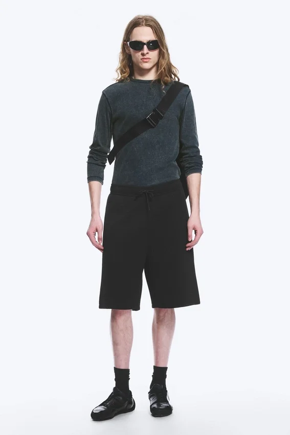 Loose Fit Scuba Shorts – Black Loose Fit Scuba Shorts – Black