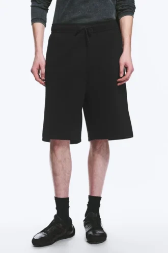 Loose Fit Scuba Shorts – Black