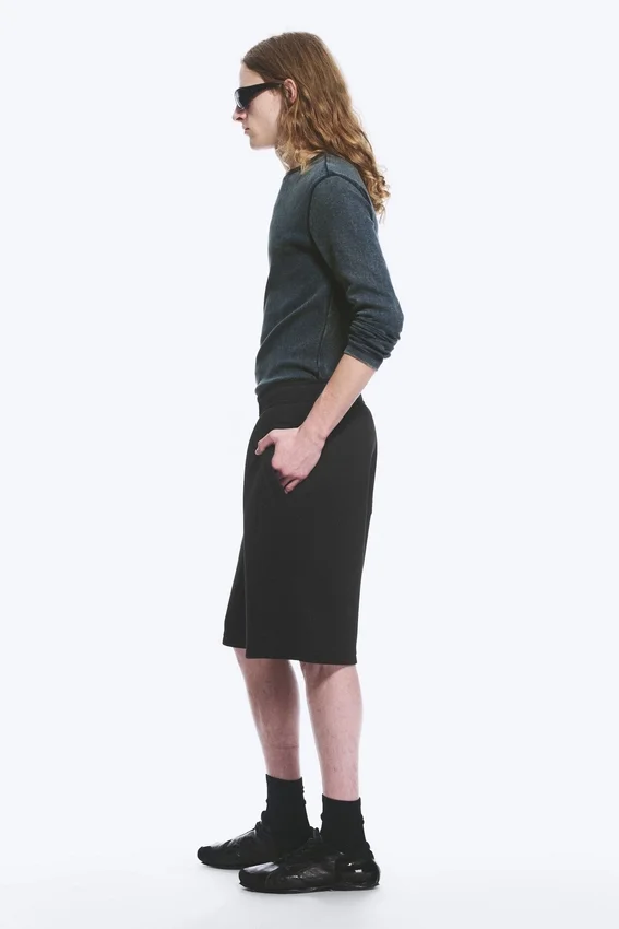 Loose Fit Scuba Shorts – Black Loose Fit Scuba Shorts – Black