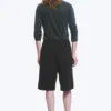 Loose Fit Scuba Shorts – Black Loose Fit Scuba Shorts – Black