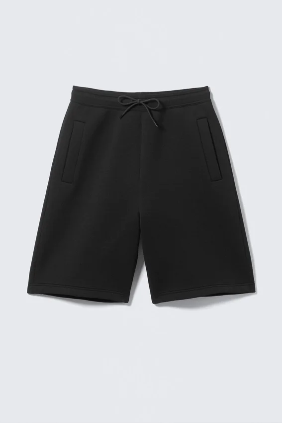 Loose Fit Scuba Shorts – Black Loose Fit Scuba Shorts – Black