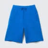 Loose Fit Scuba Shorts – Bright Blue Loose Fit Scuba Shorts – Bright Blue